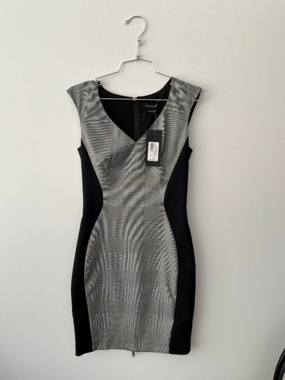 NWT Marciano Plaid Glen Check Tailored Dress - Size 4